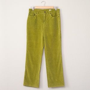 Talbots Corduroy Stretch Green Pants